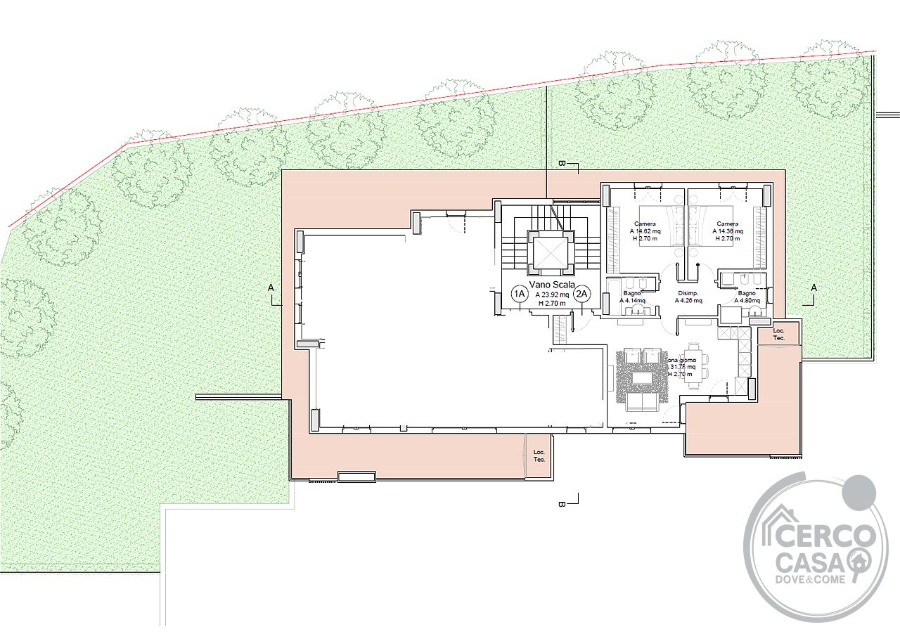 Nuova Palazzina, appartamento con giardino